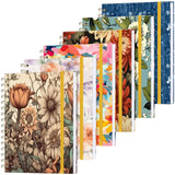 Resurhang 6 Pack Women Hardcover Spiral Notebook A5 Journal, Vintage Floral