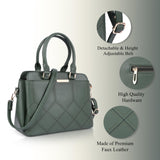 Adisa Embroidered Handbag Shoulder Bag For Women And Girls With Detachable Sling Belt (Ad4080-D.Grn),Dark Green,,B0DLT2KTLP