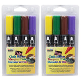 Marvy Uchida Broad Point Chalk Marker Broad Tip Set 4D, 4 Per Pack, 2 Packs