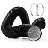 iPower Flexible 3 Inch 16 Feet Aluminum Ducting 4 Layer Protection Dryer Vent Hose for HVAC Heating Cooling Ventilation and Exha