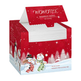 Christmas Style WOWOTEX Disposable Face Towel Biodegradable Large Dry Face Wipes 60 Count/1 Box Extra Thick Soft Clean Facial To