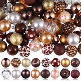Sasylvia 100 Pcs 20 mm Rhinestone Beads Shine Disco Ball Bubblegum Plastic Chunky Loose Round Spacer Beads for Jewelry Making DI