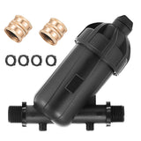 US Standard 3/4 Drip Irrigation Y Filter (120 Mesh Stainless Steel Screen), USA Garden Hose 3/4 GHT Male Thread Irrigation Scree