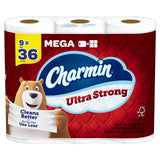Charmin Ultra Strong Toilet Paper 9 Mega Rolls, 242 Sheets Per Roll