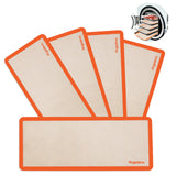 5 pcs Silicone Baking Mats For Harvest Right Freeze Dryer Medium Size Trays (Orange, M - Medium)