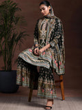 Libas Women'S Silk Blend Kurta Set (36996 Multicolour L