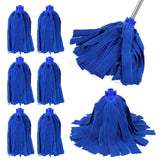 Afcabakila 6 Pcs Mop Head Replacement, 200G Microfiber Cloth Mop Head, Refill Washable Refill Reusable Floor Cleaning Compatible