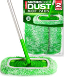 VanDuck Floor Duster Refill Compatible with Swiffer Sweeper Mop (2 Pack) - Microfiber Pet Heavy Duty Dry Cloth Refills - Reusabl