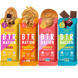 B.T.R. Nation Superfood Keto Protein Bar - Plant Based Vegan Protein | (12 Pack) Variety Pack | Low Carb Food, Low Calorie, Glut