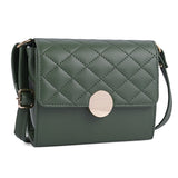 Adisa Women'S Girls Quilted Round Gold Sling Bag (Sl5149-D.Grn),D.Green,,B0F2GLZK5H