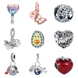 9PCS European Charms Beads Pendant For Bracelet, Charms DIY Bracelets Necklace Jewellery Gift for Birthday Valentines Day Party