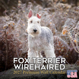 Wire Fox Terrier Calendar 2027 - 16 Month Dog Wall Calendar, Monthly Planner, Large Writing Blocks, Thick No Bleed Paper, Made i