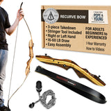 Southwest Archery Tigershark PRO V2 Takedown Recurve Bow - 62 Hunting Bow - Left & Right Handed - Draw Weights in 25lb-60lb - US