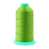 Mandala Crafts Size 138 420D T135 Bonded Nylon Thread - Apple Green 1250 YDs Tex 135 Heavy Duty Sewing Threads for Leather, Jean