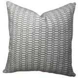 Plutus Brands Circle Joiners Throw Pillow, 20 X 36, Gray/Cream