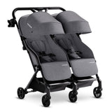 Mompush Lithe Double Ultralight Stroller, Side by Side with Two Large Recline Seats, Easy Fold Twin Stroller