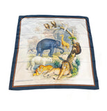 Reema Prints Digital Animal Print Silk Satin Scarf (Multicolored_100X100Cm)