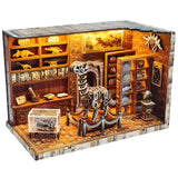 3D Wooden Puzzles for Adults, DIY Miniature Dollhouse, Book Nook Kit, Built-in LED Model Kit Hobby Gifts for Adults Teens Home D