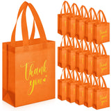 Sweetude 30 Pcs Thank You Gift Bags with Handles Bulk Reusable Goodie Bag Non Woven Foldable Handbag for Graduation Wedding Brid