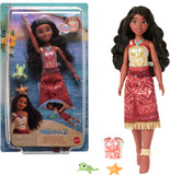 Mattel Disney Moana 2 Toys, Swimming Tautai Moana Fashion Doll with 2 Accessories, Color-Change Bodice & Kicking Legs, Inspired