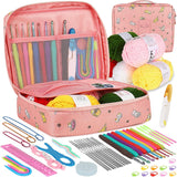 Fariox Crochet Kit For Beginners Adults, Crochet Kits Include Yarns, 59Pcs Crochet Starter Kit For Beginners Kids, Crochet Hooks