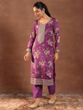 Libas Women'S Silk Blend Kurta Set (49499 Burgundy 2Xl