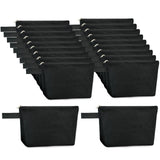 Koolmox 20 Pcs Canvas Zipper Pouches with Bottom, Bulk Blank Canvas Makeup Bags Multi-purpose Cotton Pouch for Pencil Bag Statio
