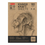 Anupam A5 Kraft Paper | Brown Colour Loose Sheets | 100% Recyclable Acid Free Sheet | 180 Gsm | 60 Sheet / 120 Pages | Ideal For