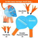 VIAHART Goodminton - The Worlds Easiest Racquet Game - an Indoor Outdoor Year-Round Fun Paddle Game Set for Boys, Girls, and Peo