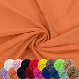 Nylon Spandex Fabric, 80% Nylon, 20% Spandex, Swimwear, Activewear Fabric 4 Way Stretch Sports, Dance, Yoga (Orange, 2 Yard)