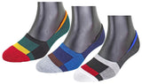 Pinkit Unisex 3 Pairs Green And Dark Blue Cotton No Show Loafer Socks With Silicon Gel
