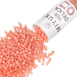 Miyuki Delica Seed Beads - Size 11/0 (1.6 mm), DB1363, Dyed Opaque Peach, 7.2 g, Approx. 1440 Beads, Made in Japan