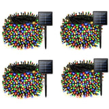 4 Pack Solar Chrismas Lights Outdoor, 170 FT Total 480 LED Solar String Lights for Outside with 8 Modes & Memory Function, Water