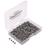 DADIFEN 304 Stainless Steel Round Beads 4.0mm 300pcs Spacer Beads for Jewelry DIY Making and Repairing