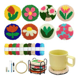 SEREDH Punch Needle Kit for Beginners Adults Easy Needle Punch Embroidery Tool Set Including Threader Instruction Fabric Hoop Ya