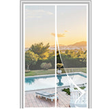 METAONLY Magnetic Screen Door Mesh 34 x 82 - Fits 32 x 80 Door Size, Works for Patio, Sliding Door, Keeps Bug Mosquito Out, Fres