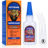 Super Glue Clear 30 g(1.06 oz.), Strong Fast Drying Waterproof Liquid Adhesive for Plastic, Metal, Wood, Rubber, Ceramic, Leathe