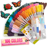New Magic Embroidery Pen Punch Needle Embroidery Patterns Punch Needle Kit Craft Tool Embroidery Pen Set, Threads For Sewing Kni