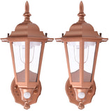 MAXSA Innovations 467192PK LED Wall Sconce, 2-Pack (Bronze), Copper