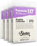 Pure English Lavender Wax Melts Bulk Pack - Formula 117 - 4 Highly Scented 3 Oz. Bars (12 Oz. Total) - Made With Essential & Nat