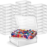 Jetec 30 Pieces Mini Plastic Clear Beads Storage Containers Box for Collecting Small Items, Beads, Jewelry, Business Cards, Game