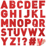 Harloon 232 Pcs 24 Sheets Large Glitter Letter Stickers Big Font Alphabet Letter Self Adhesive Letters Kit Mailbox Stickers for