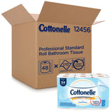 Cottonelle Ultra CleanCare Standard Roll Bathroom Tissue (12456), 48 Rolls / Case (4 Packs of 12), 170 Sheets / Roll