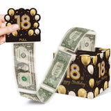 Azbuk Cute 18th Birthday Gifts for Boys Girls, Birthday Money Box for Cash Gift with Pull Out, 18th Birthday Surprise Gift Box f