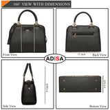 Adisa Two Tone Handbag Shoulder Bag For Women And Girls With Sling Belt (Ad4069-Bla),Black,,B0C6M8NGJ3