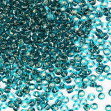 4mm Blue-Green Seed Beads for Jewelry Making 200 Grams About 3380pcs,6/0 Glass Craft for Making Earrings, Bracelets, Pendants, D