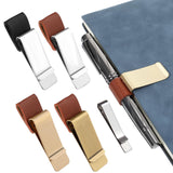 5PCS Pen Holder for Notebook, Diary with Pen Holder, Book Sleeve with Pen Loop for Students and Professionals, Vintage Style Cli