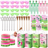 Vanblue 72Pcs Pink and Green Witch Party Favors Birthday Decorations,Star Wands,Glasses Goodie Bag Stuffers Pinata,Classroom Rew