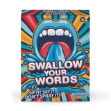 PlayMonster Swallow Your Words Card Games - Board Game for Family Game Night, Sip It, Say It, Don't Spray It, Multiplayer Game,