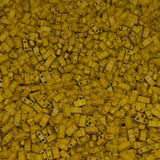 Miyuki Half Tila Beads - 2 Hole Rectangle Beads, 5x2.3x1.9 mm, 5 Grams Glass Beads Matte Brown (HTL2312)